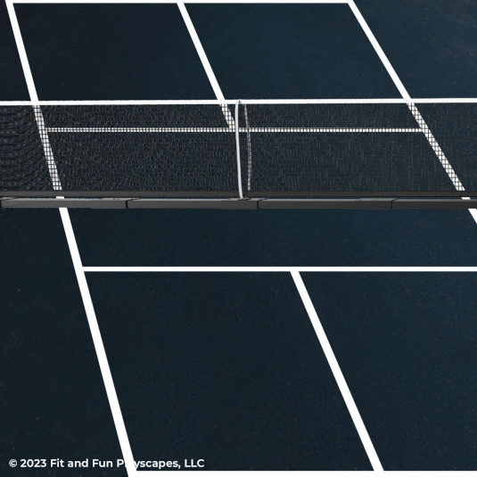 Fit and Fun Pickleball Court Playground Stencil