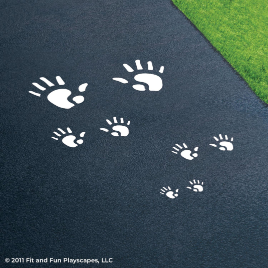 Fit and Fun Handprints Playground Stencil
