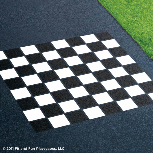 Fit and Fun Large Chess and Checkers Playground Stencil