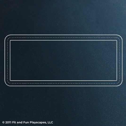 Fit and Fun Racetrack Up Playground Stencil