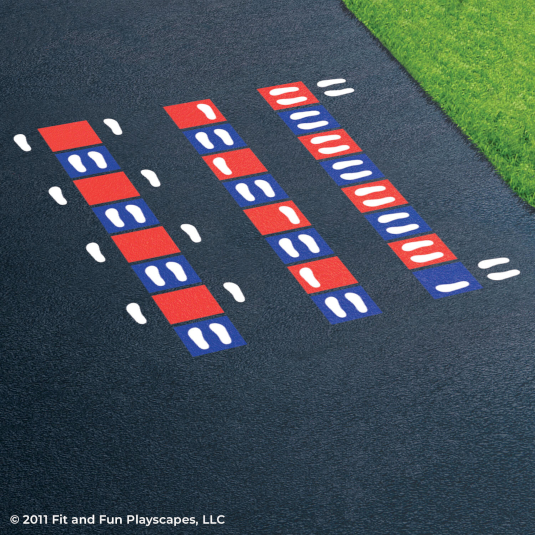 Fit and Fun Fitness Agility Ladder Playground Stencil