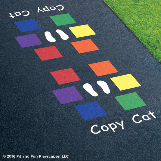 Fit and Fun Copy Cat Playground Stencil
