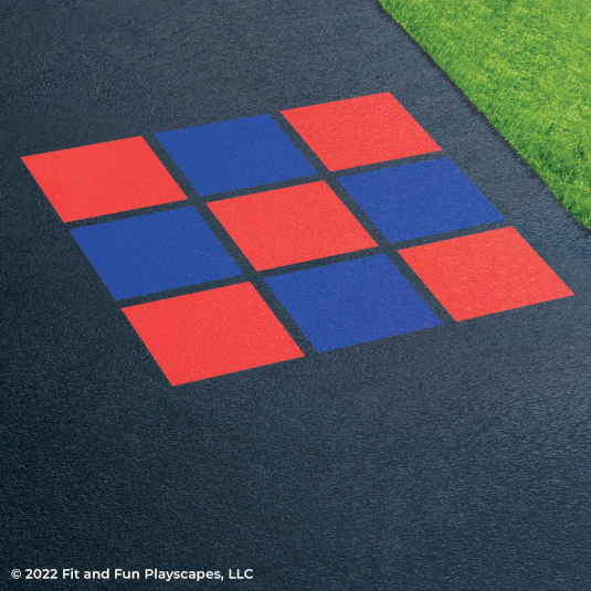 Fit and Fun Tic Tac Toe Playground Stencil