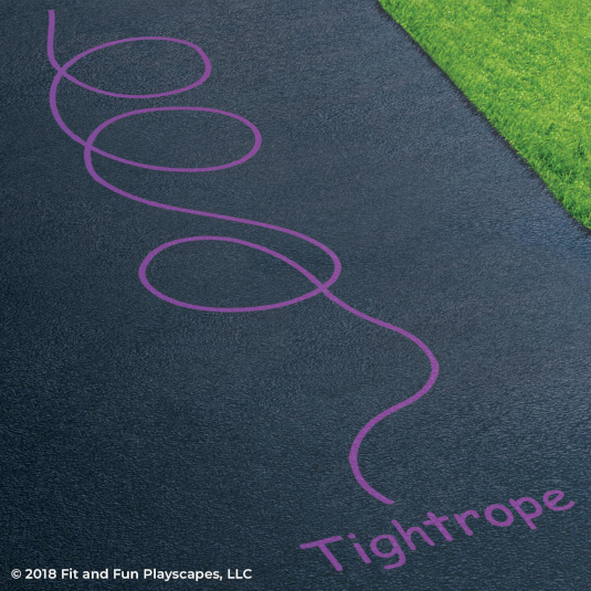 Fit and Fun Tightrope Loop Playground Stencil