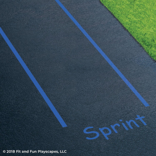 Fit and Fun Sprint Playground Stencil