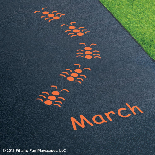 Fit and Fun March Ants Playground Stencil