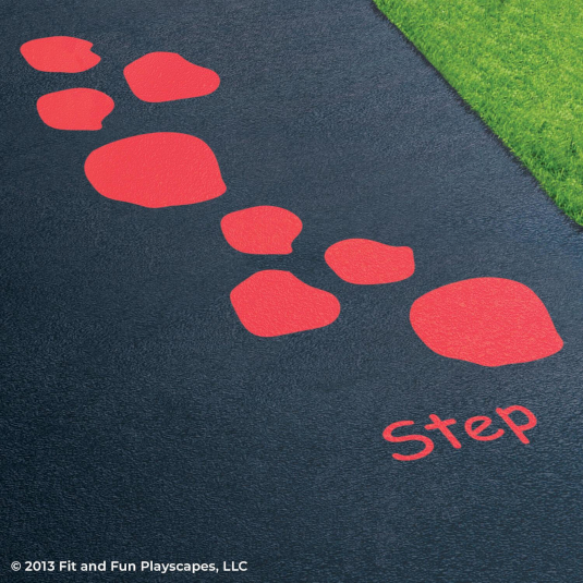 Fit and Fun Step Stones Playground Stencil