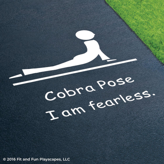 Fit and Fun Cobra Pose Playground Stencil